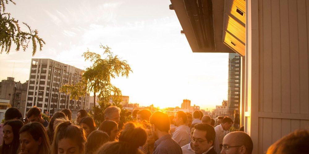 sky bar rooftop view 