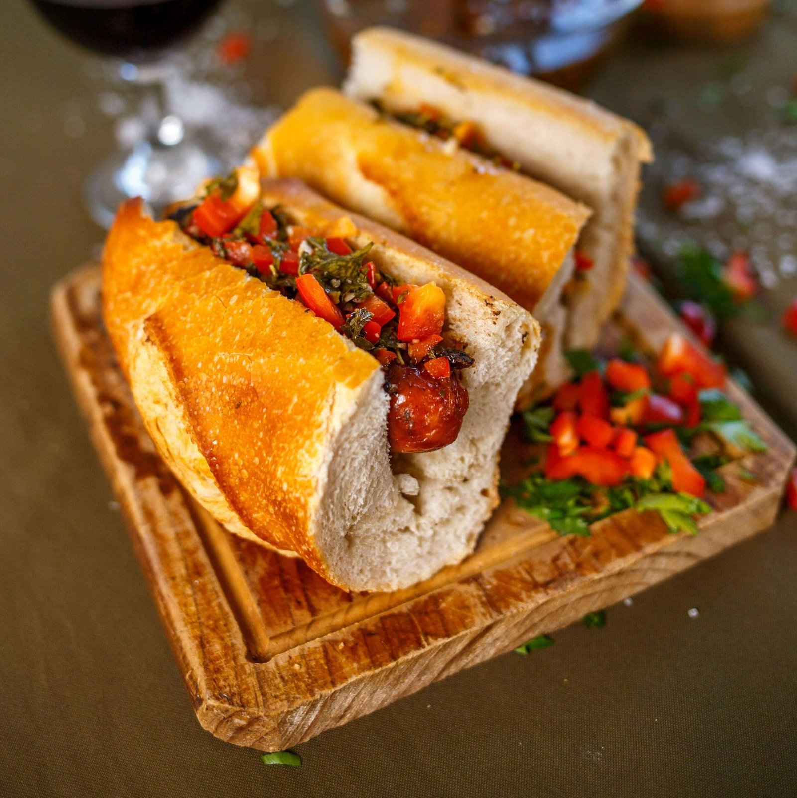 choripan street food in buenos aires
