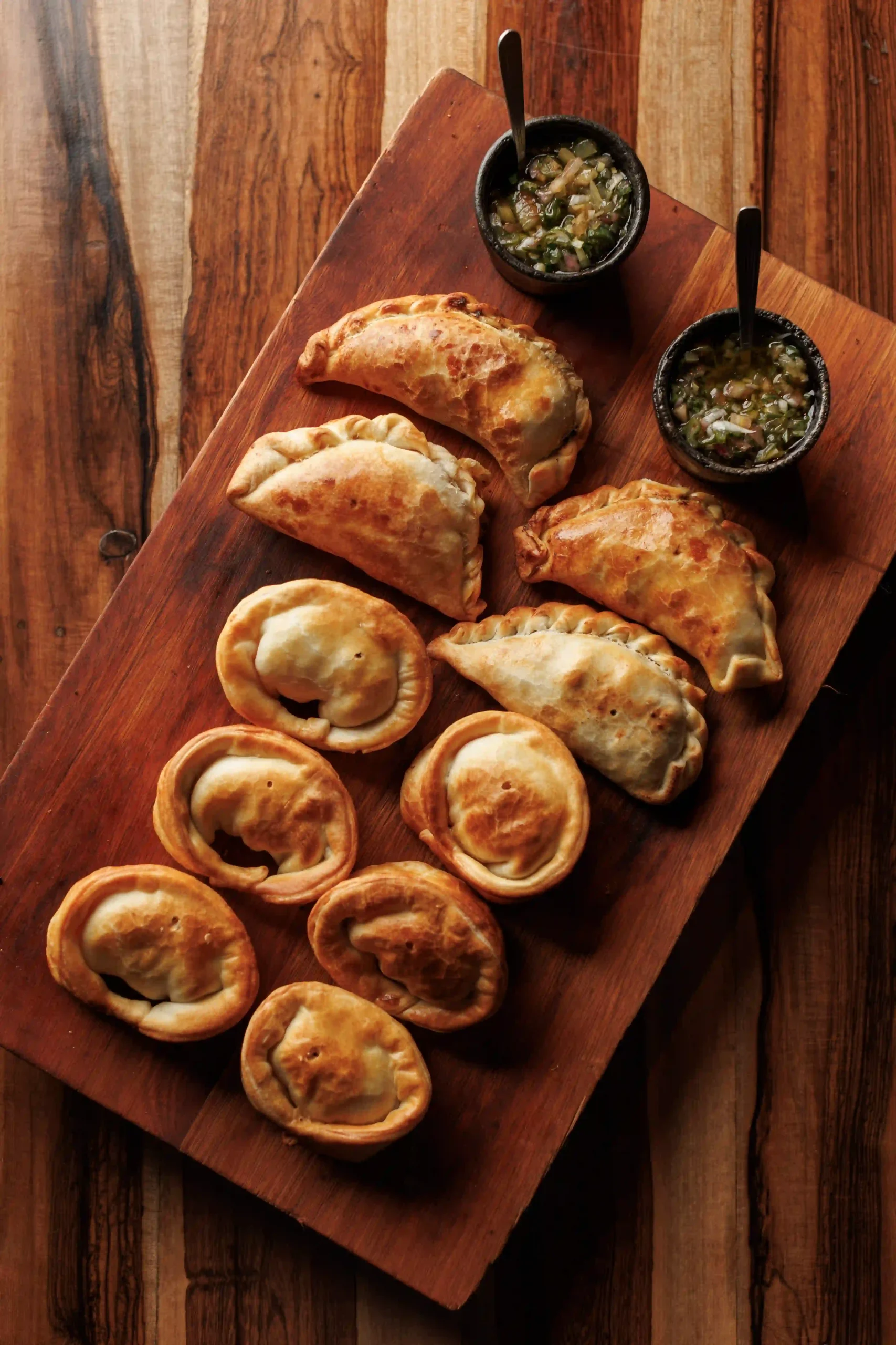 empanada and salsa criolla