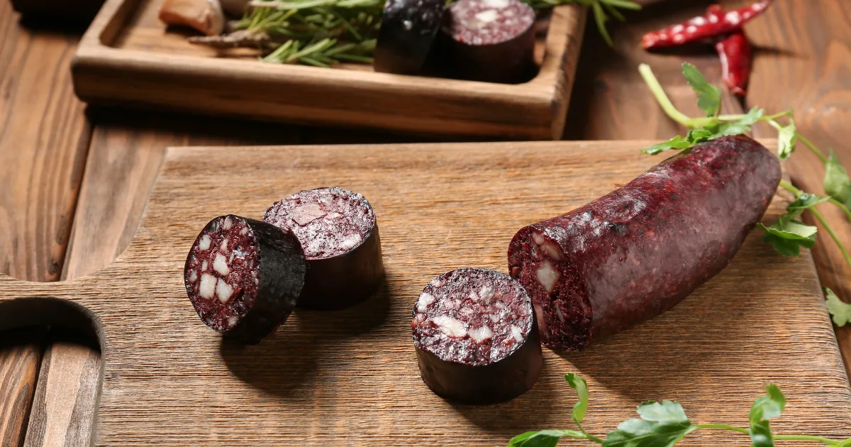 morcilla blood sausage non cooked